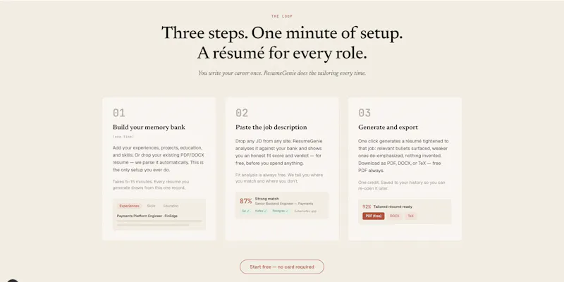 ResumeGenie screenshot 3