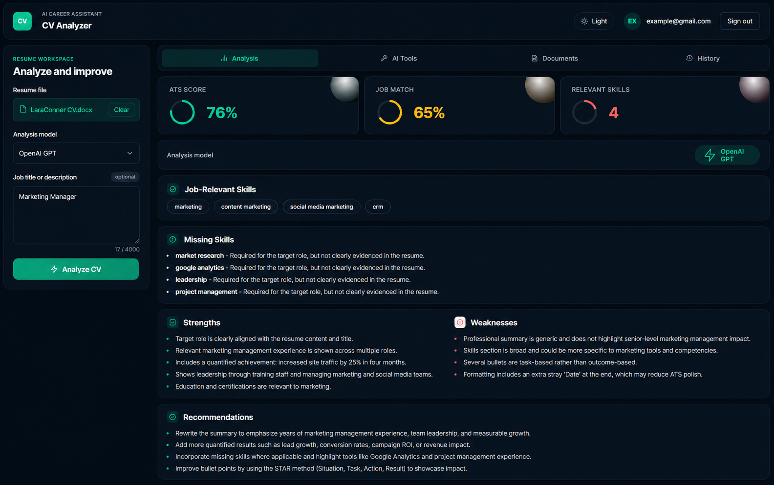 Founder @ CV Analyzer AI gallery image