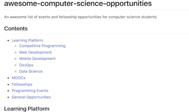 Awesome Computer Science Opportunities gallery image