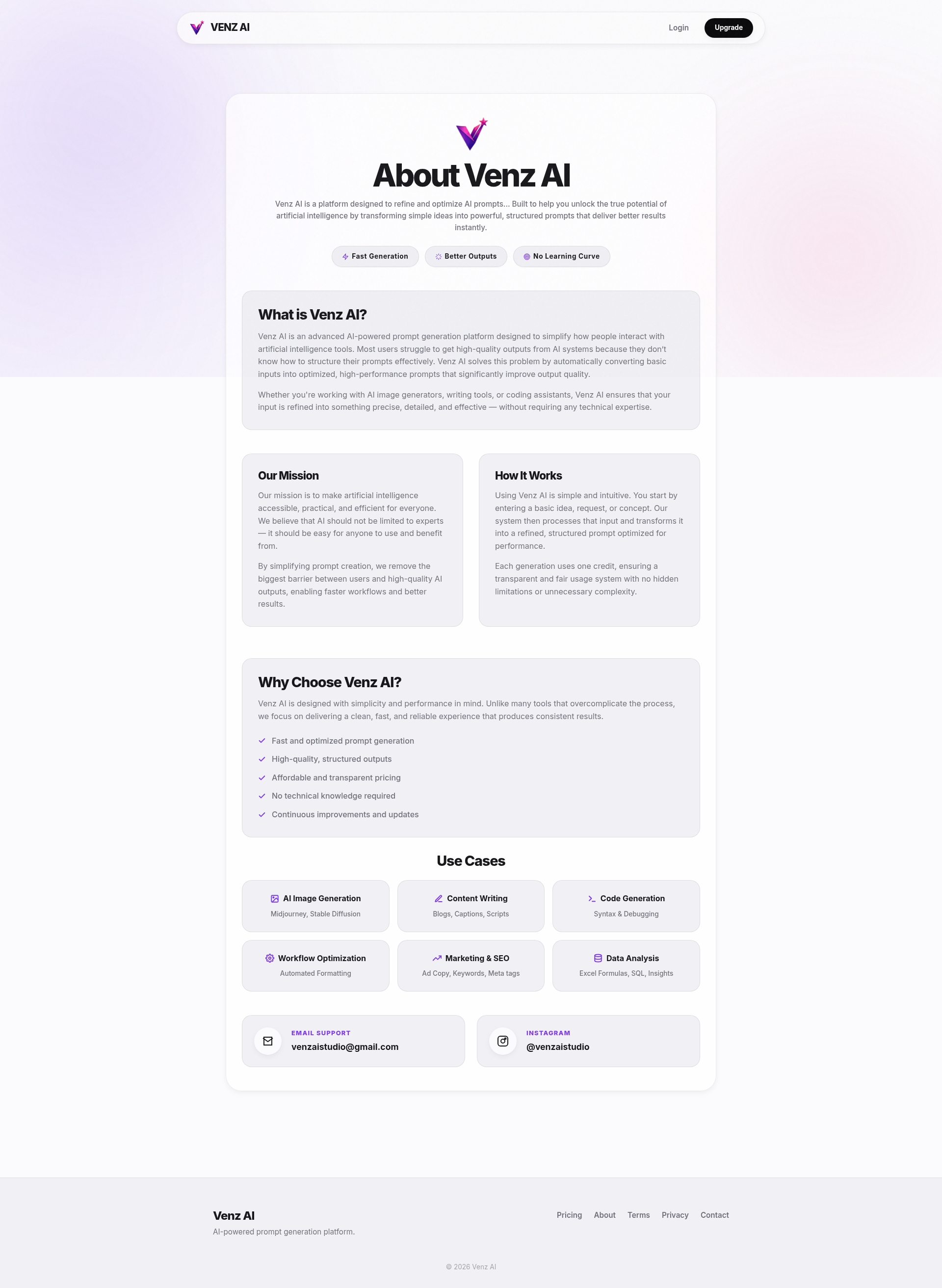 Venz AI gallery image