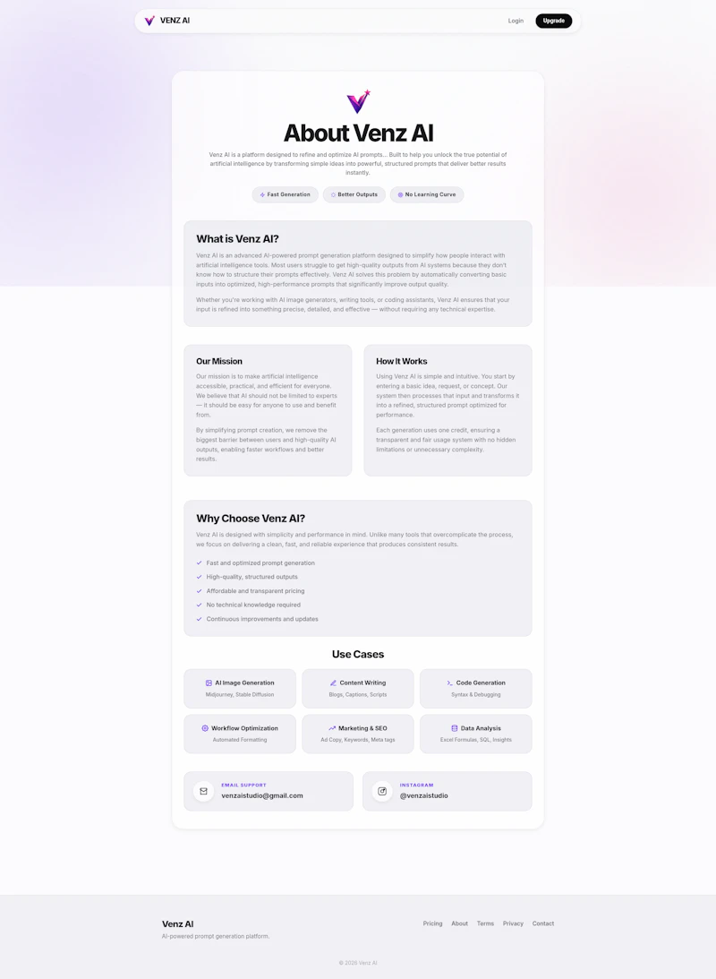 Venz AI screenshot 3