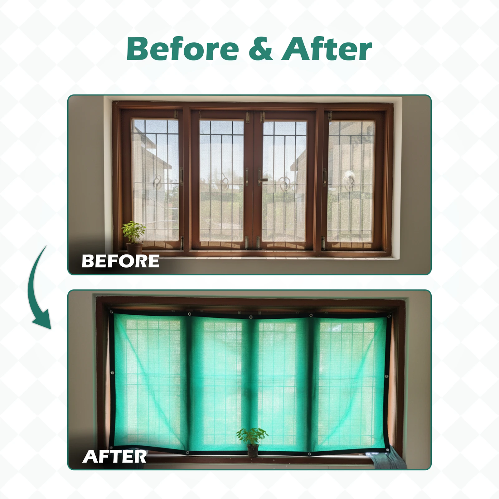 Trinqet -2x2mt (6x6ft) Window Shade Net screenshot 6