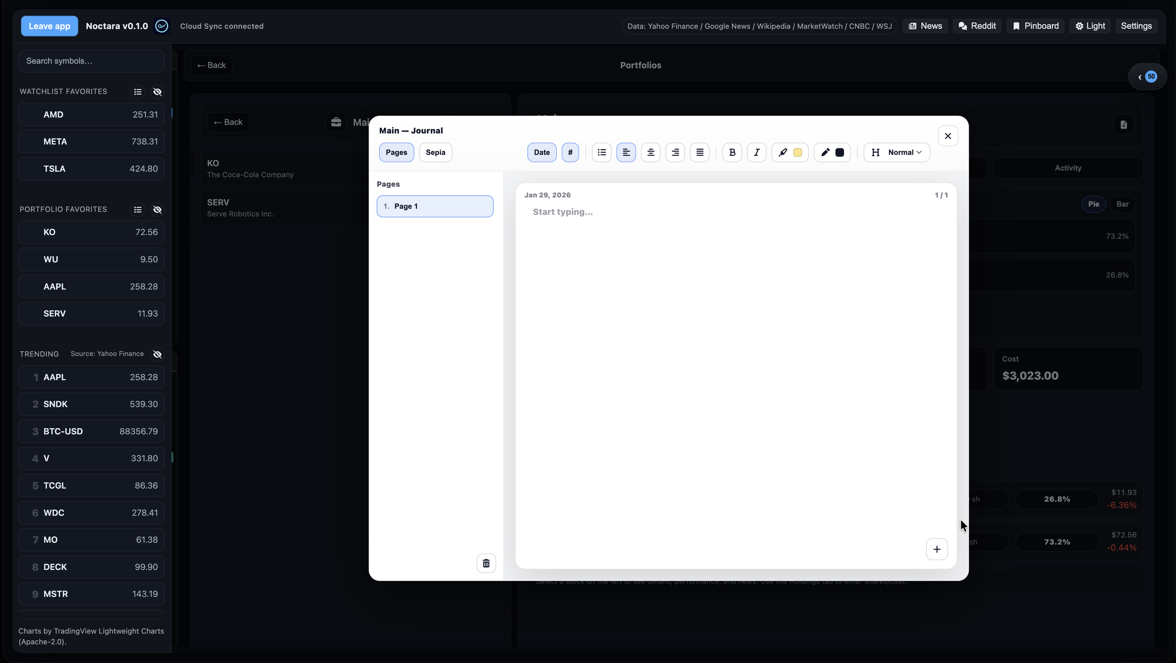 Noctara - Screenshot 4 showing product features and functionality