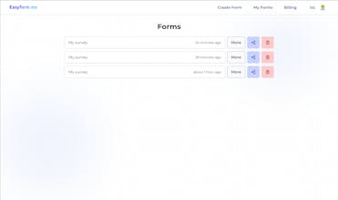 EasyForm.me - a typeform alternative gallery image