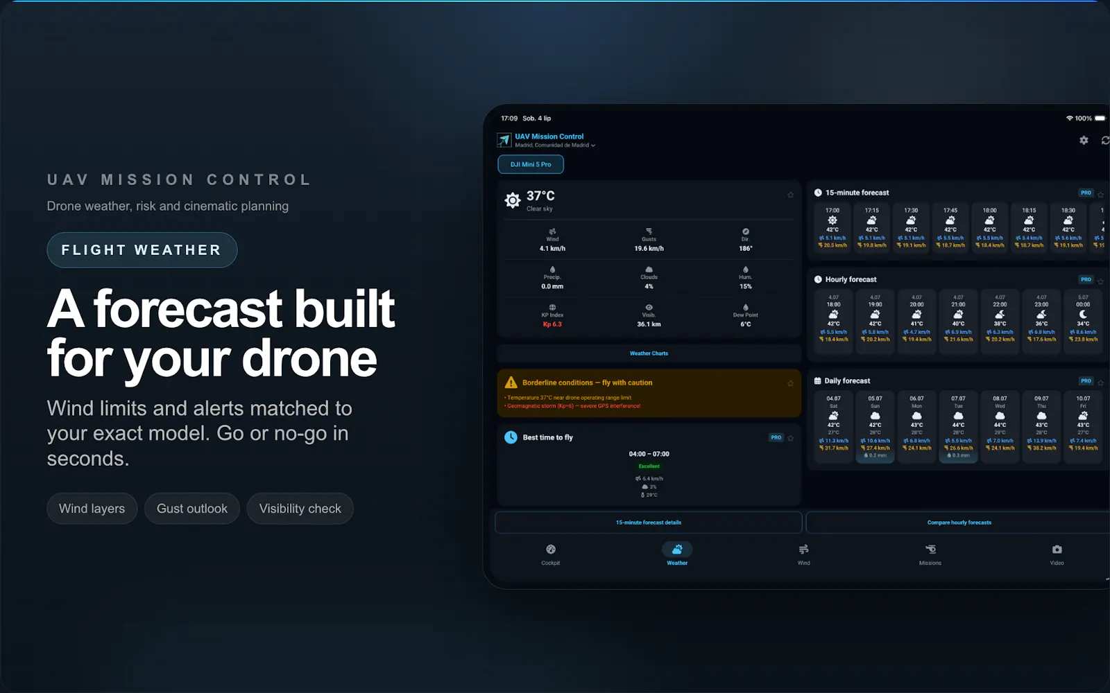 UAV Mission Control screenshot 1