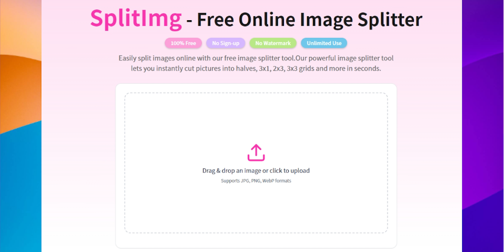 SplitImg - Your 2-Second Image Splitter