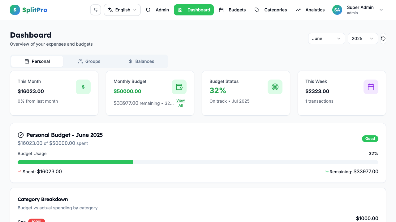 SplitPro - Complete Expense Management gallery image