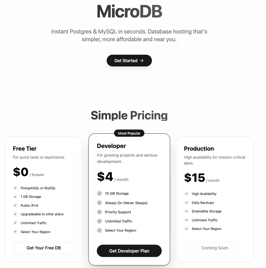MicroDB - Public Alpha gallery image