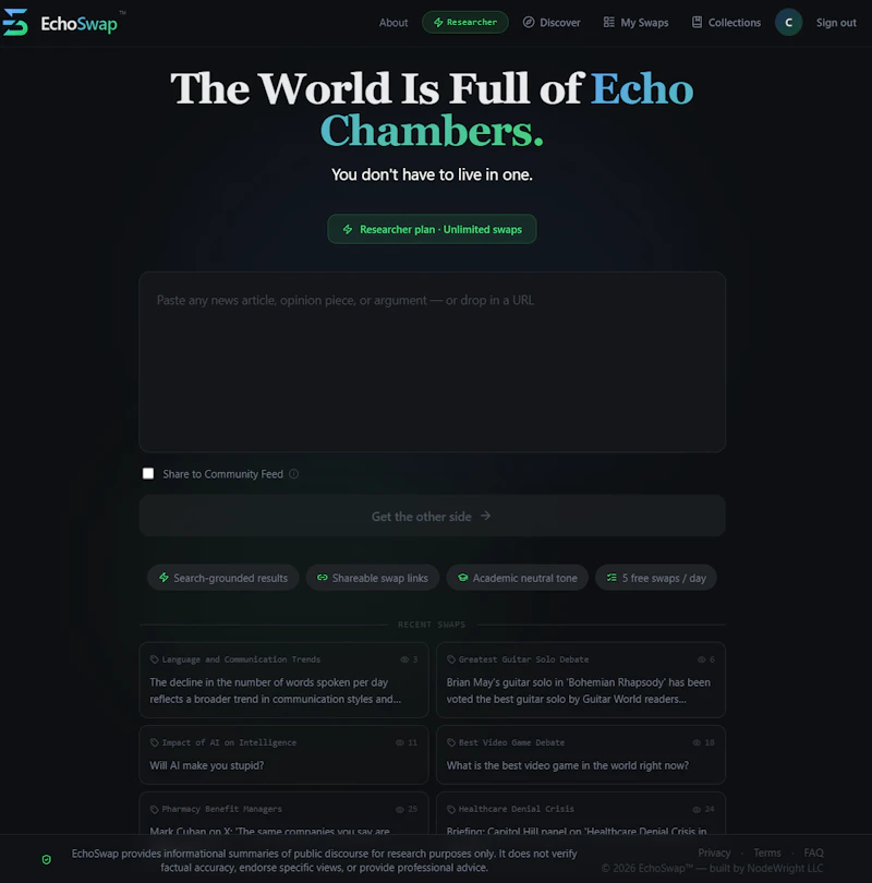 EchoSwap screenshot 2