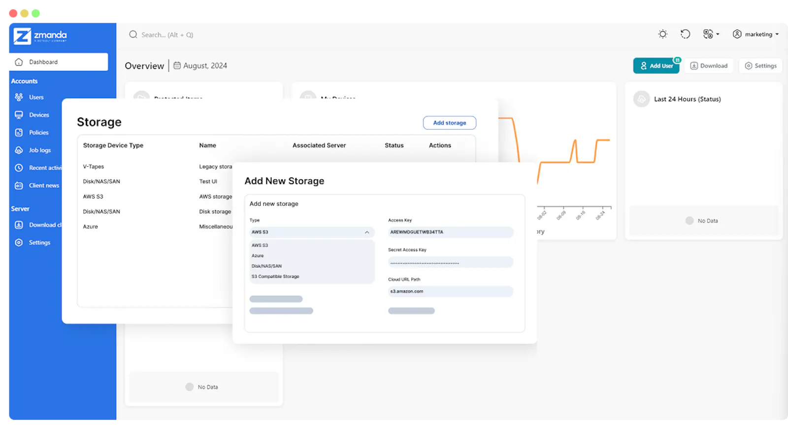 Zmanda Pro screenshot 4