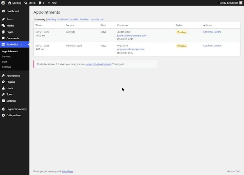 StudioSlot screenshot 6