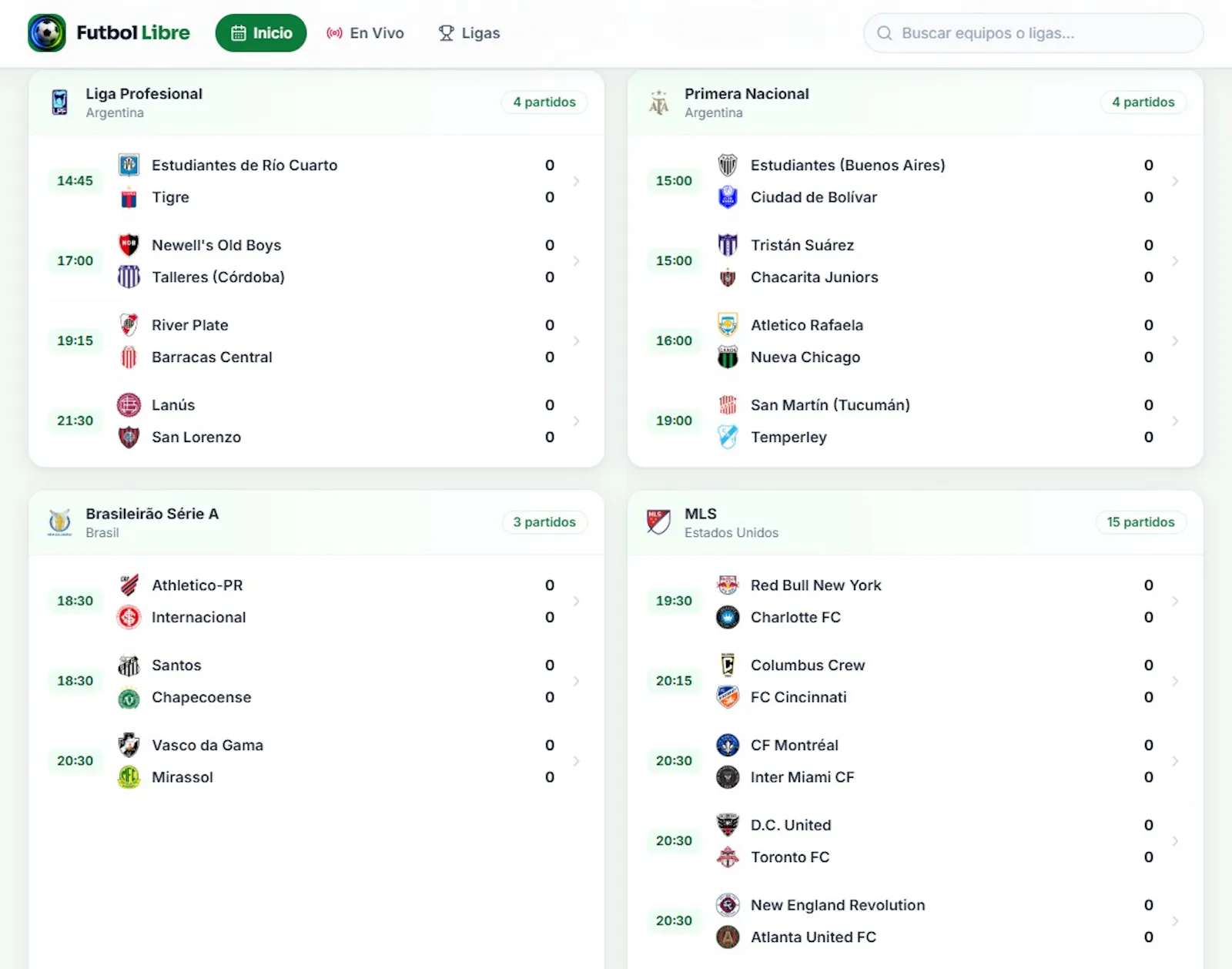 Futbol Libre screenshot 1