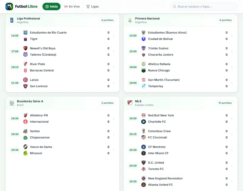 Futbol Libre screenshot 1