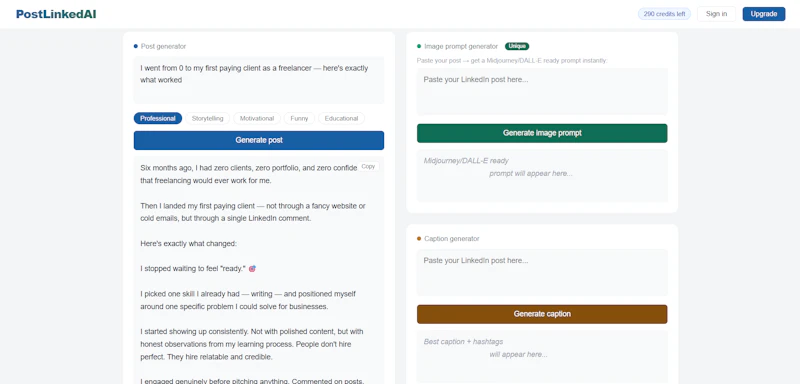PostLinkedAI screenshot 5