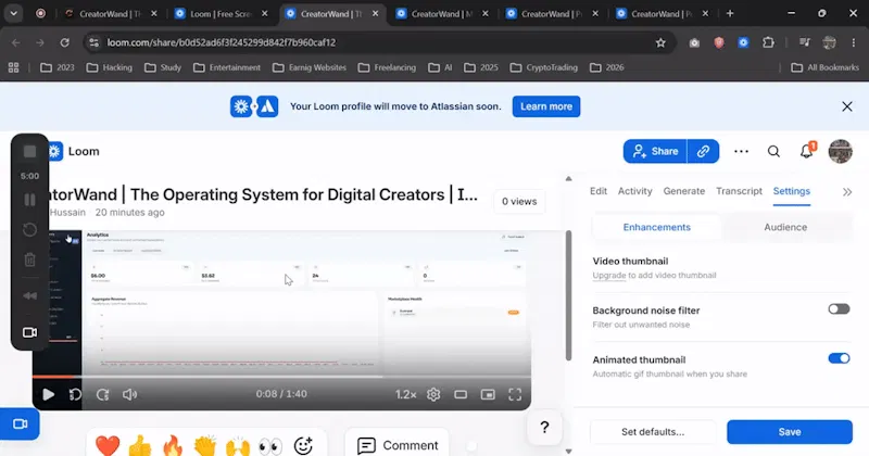 CreatorWand AI screenshot 1 (video preview)