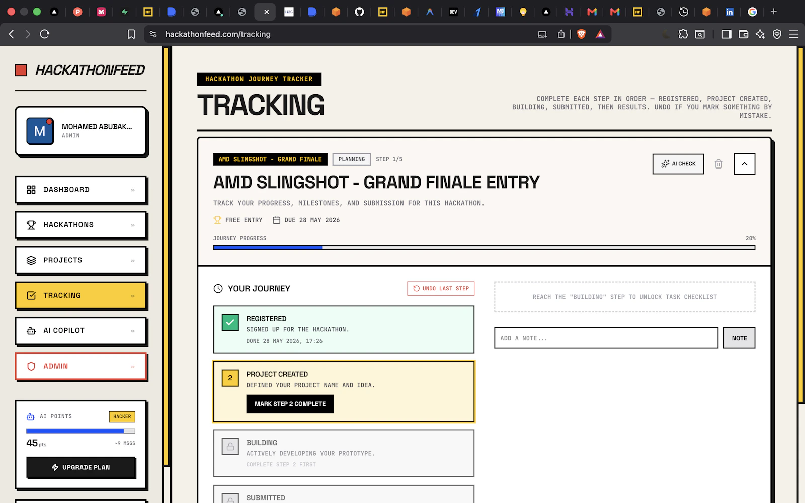 HackathonFeed screenshot 4