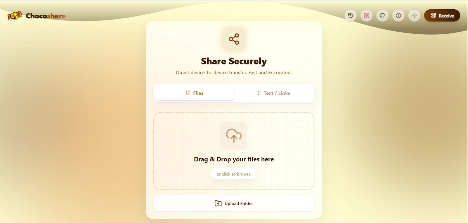 ChocoShare screenshot 1
