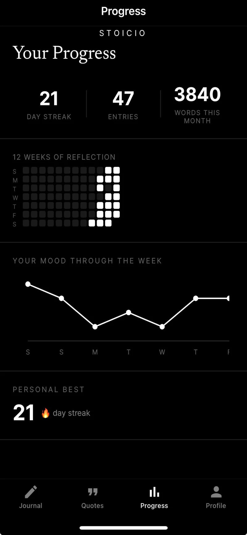 Stoicio — Stoic Journal & Quotes screenshot 3