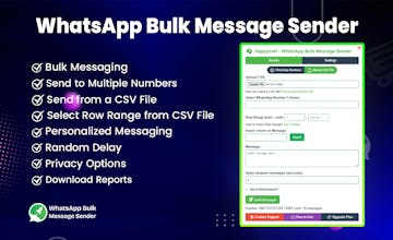 HappyInAI - Whatsapp bulk message sender gallery image