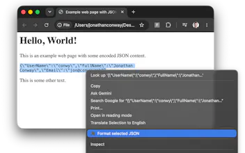 JSON Selection Formatter gallery image