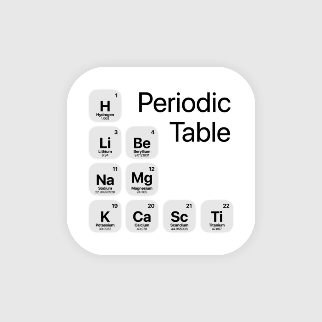 Periodic Table Chemistry 4 app