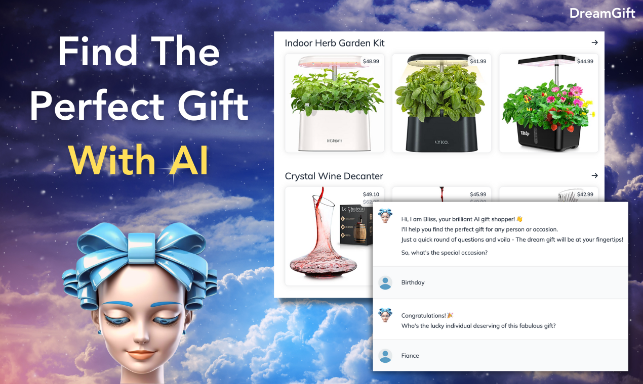 startuptile DreamGift-Find the perfect gift for every person and occasion with AI