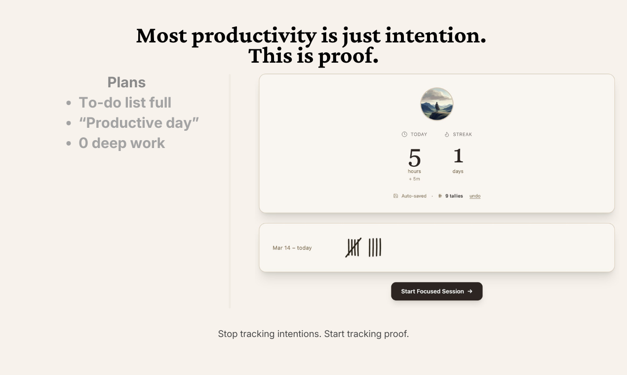 Deep Work Tally gallery image