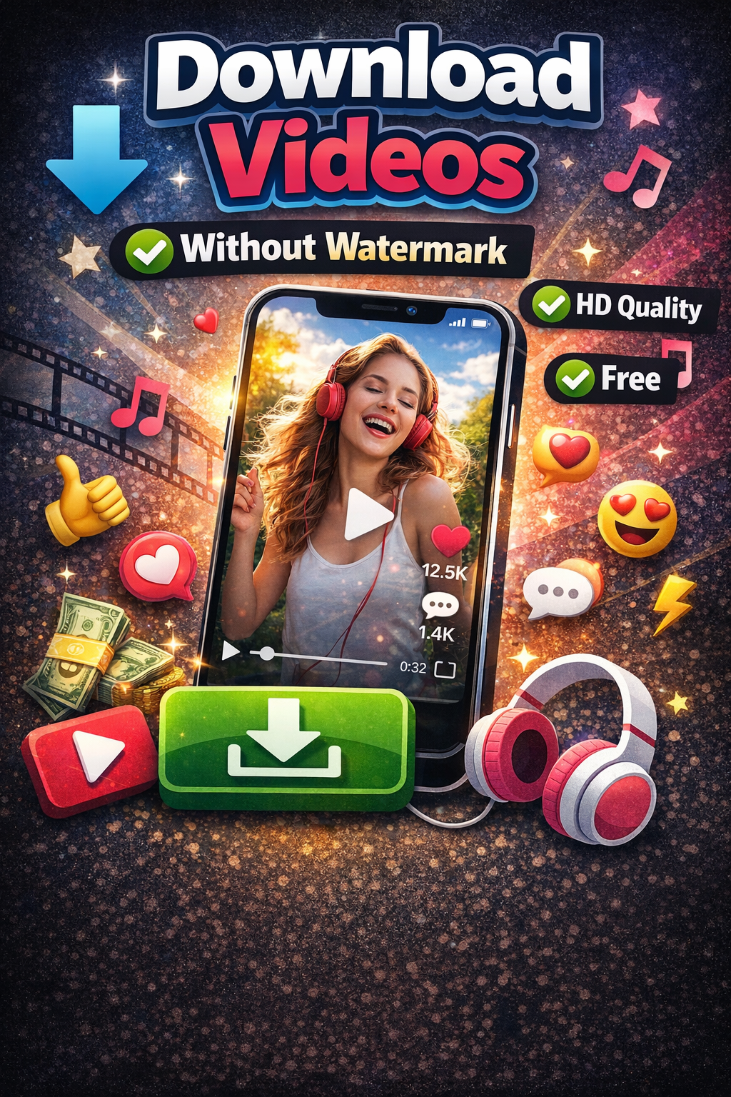 Download TikTok Videos Without Watermark - Main product screenshot demonstrating key features and user interface