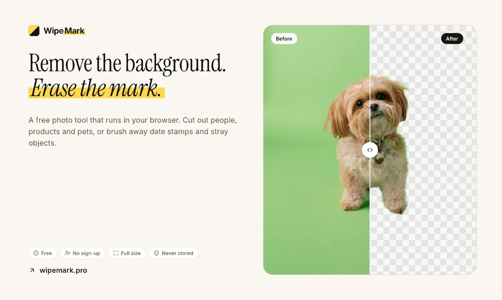WipeMark screenshot 1