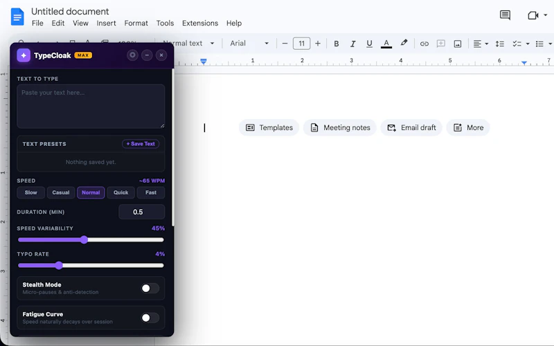 TypeCloak screenshot 2