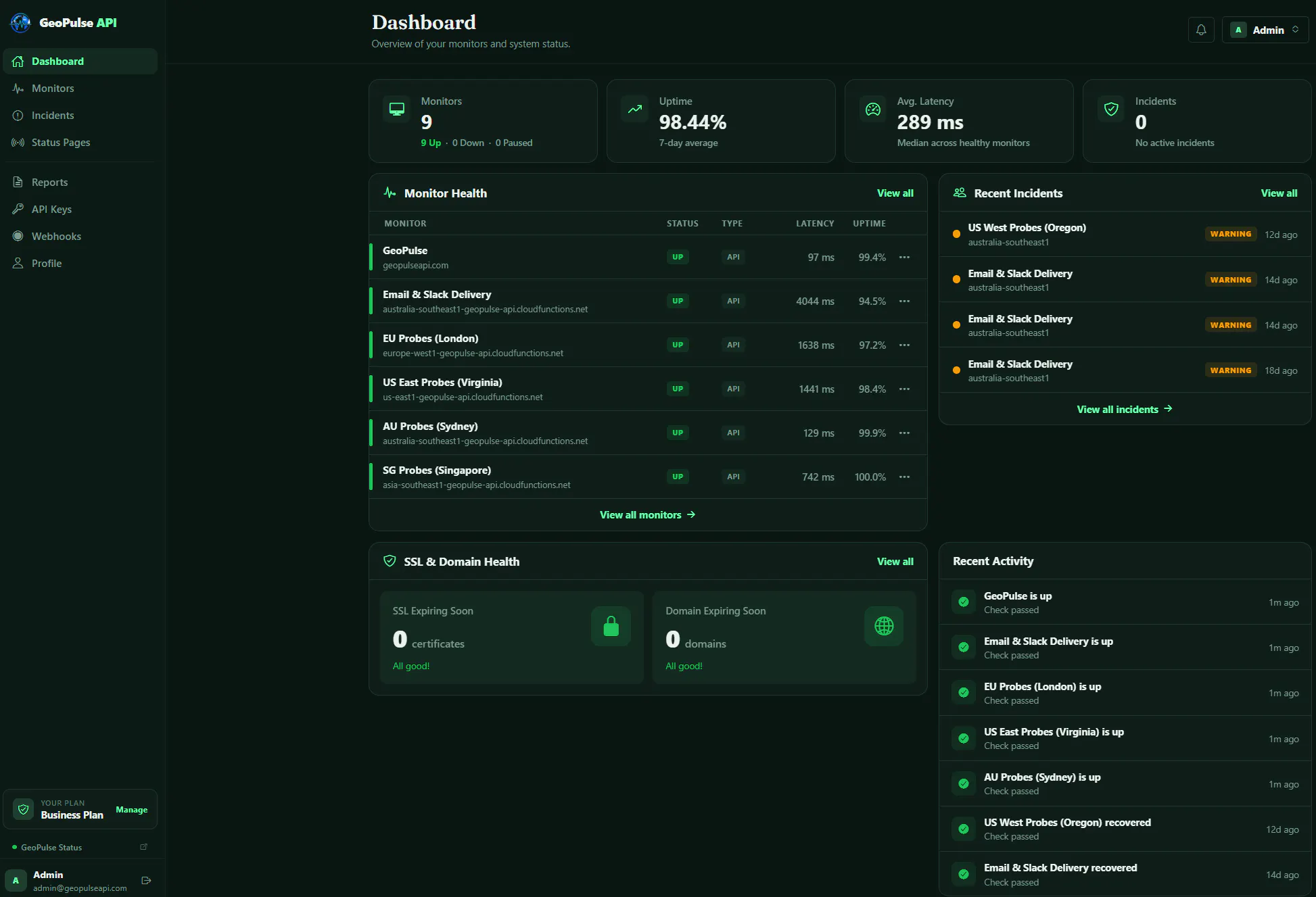 GeoPulse API gallery image