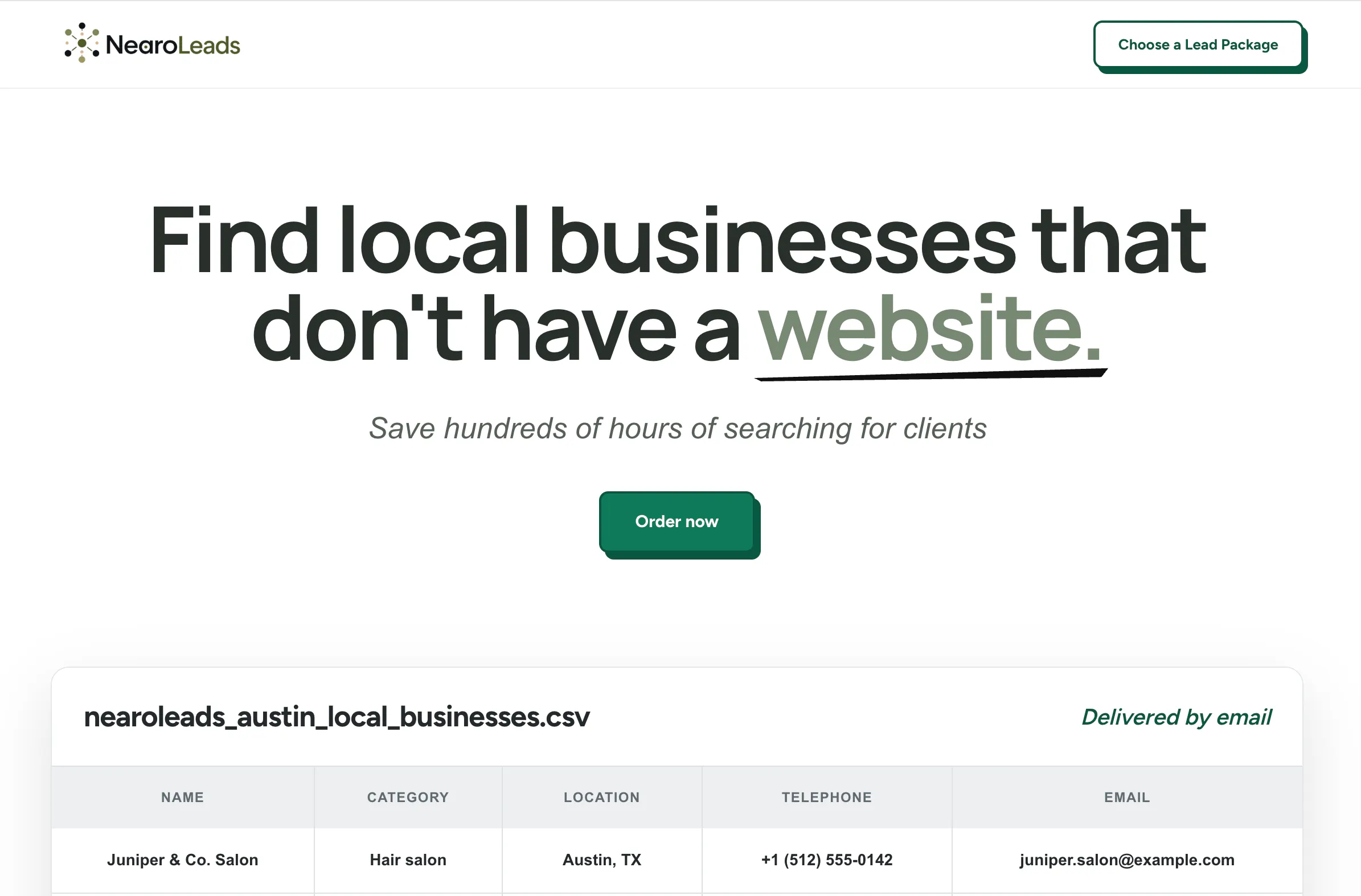 NearoLeads - Local leads without website gallery image