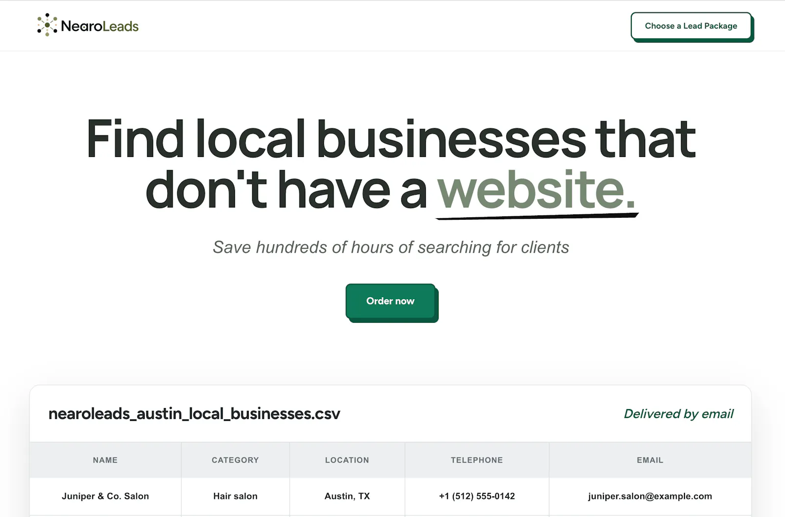 NearoLeads - Local leads without website screenshot 1