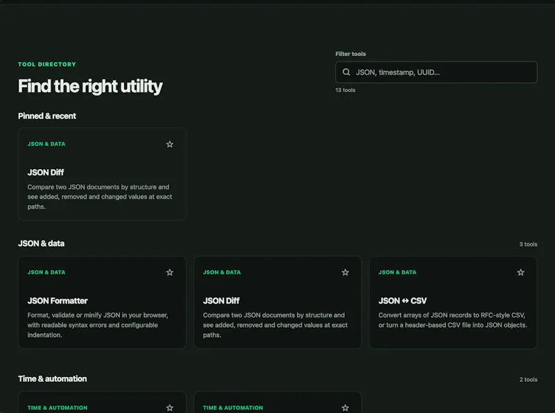 Everyday Dev Tools screenshot 5