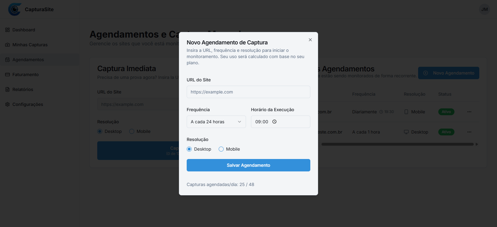 CapturaSite - Screenshot 2 showing product features and functionality