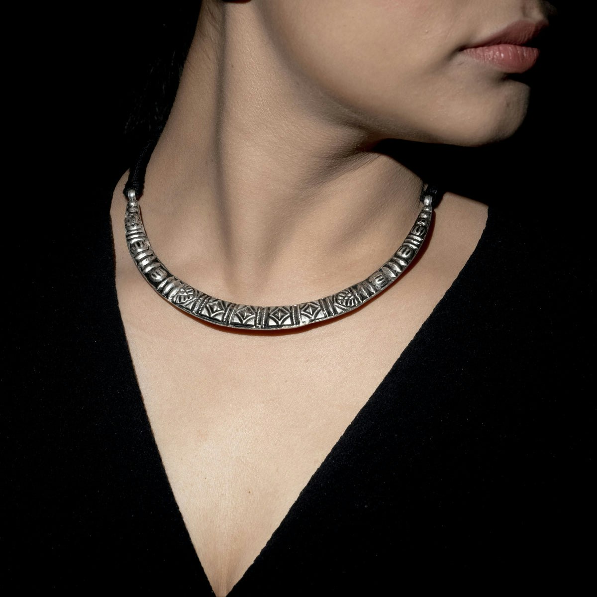 Buy Silver Necklace for Women Online gallery image