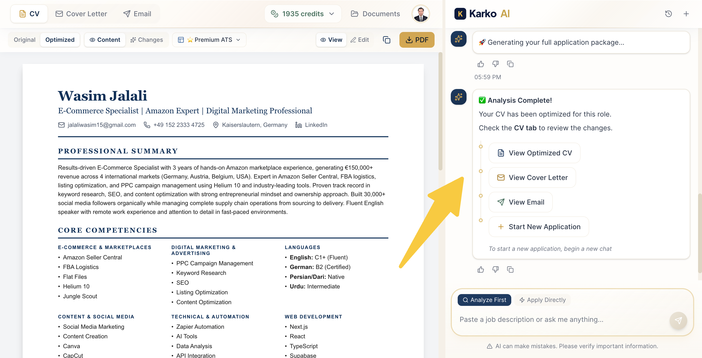 Karko AI - Screenshot 4 showing product features and functionality