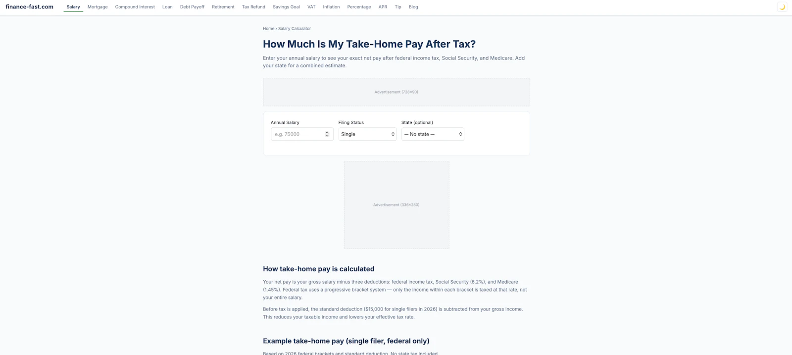 Finance Fast screenshot 2