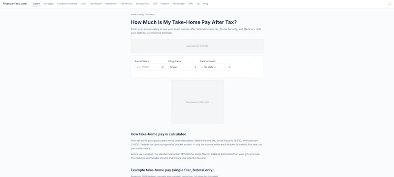 Finance Fast screenshot 2