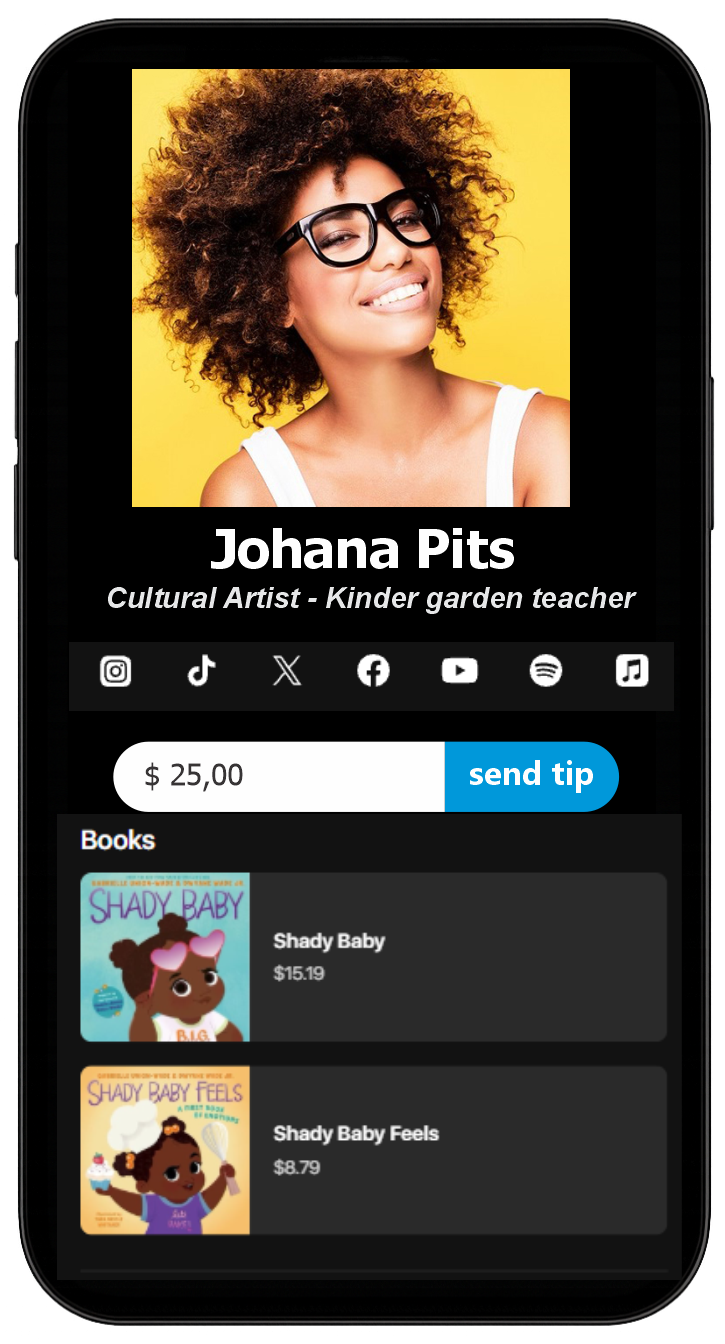 Média TipsTo.me - Lien moderne en bio avec des conseils / dons instantanés. 6