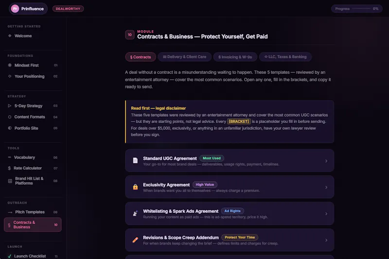 Deal Worthy — Prinfluence screenshot 3