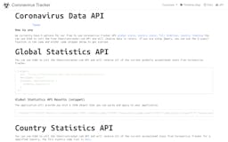 Coronavirus Data API media 1