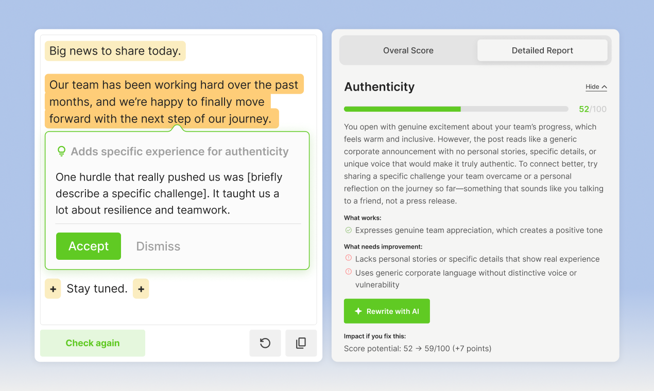 LinkedIn Post Quality Analyzer gallery image
