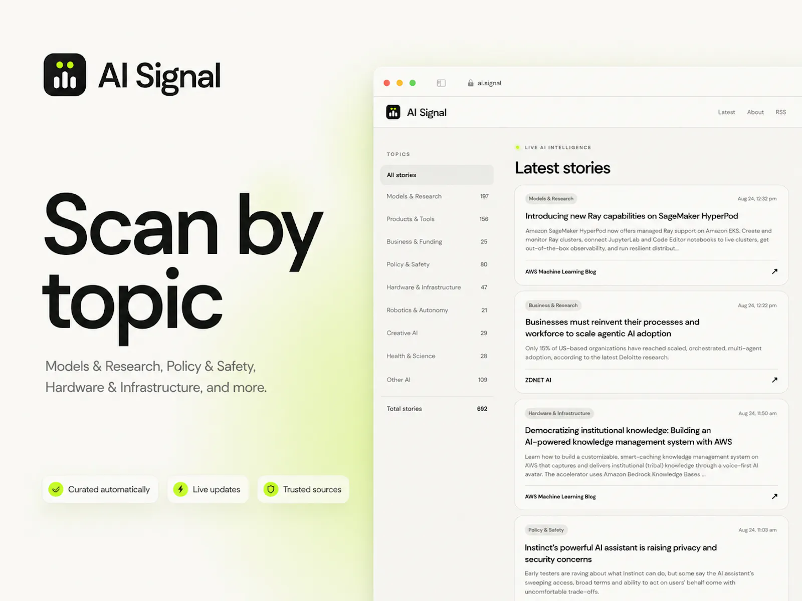 AI Signal screenshot 2