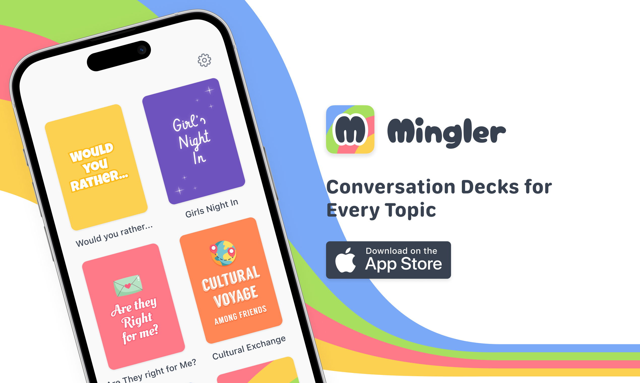 mingler - Conversation decks for every topic