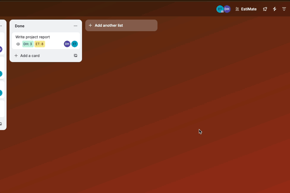 EstiMate - Screenshot 3 showing product features and functionality