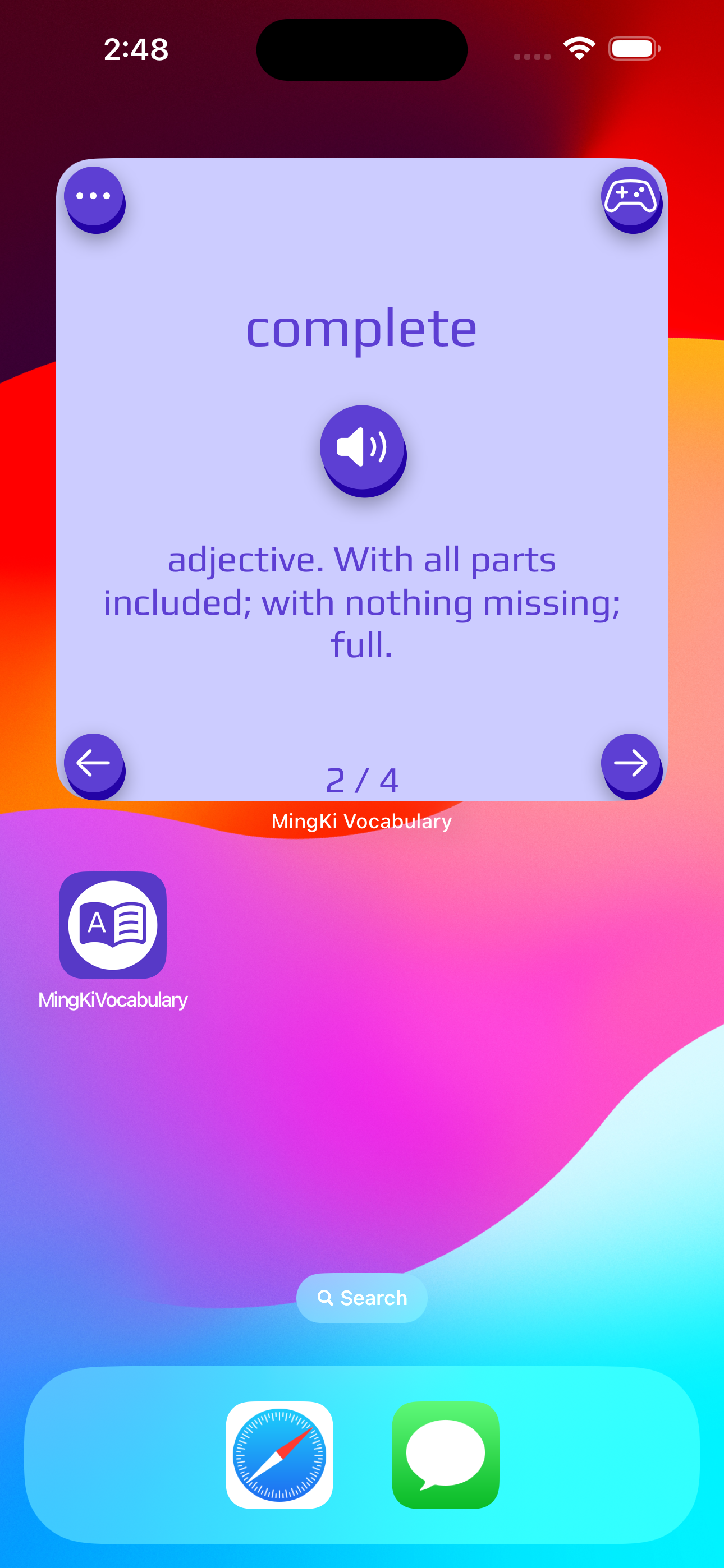 Mídia 4 de Jogos de vocabulário Mingki - Jogue jogos de palavras em widgets