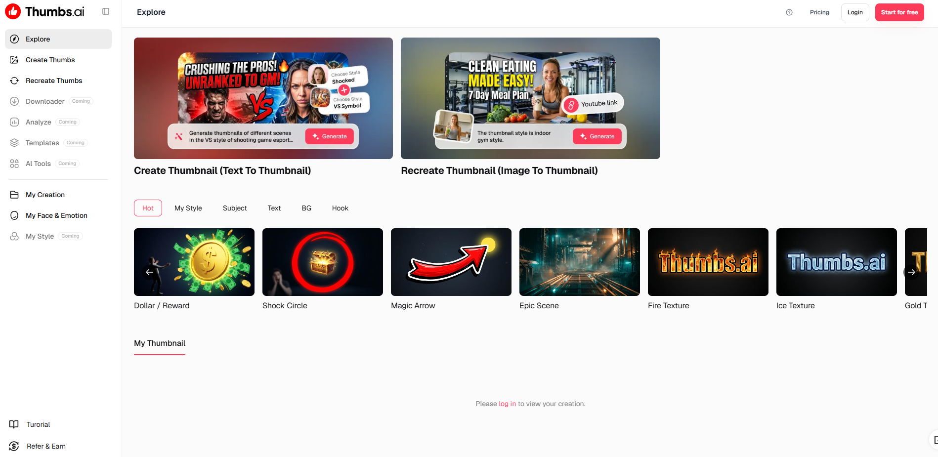 Thumbs.ai gallery image