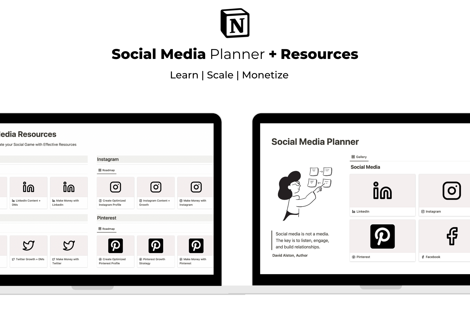 Notion Social Media Planner  gallery image
