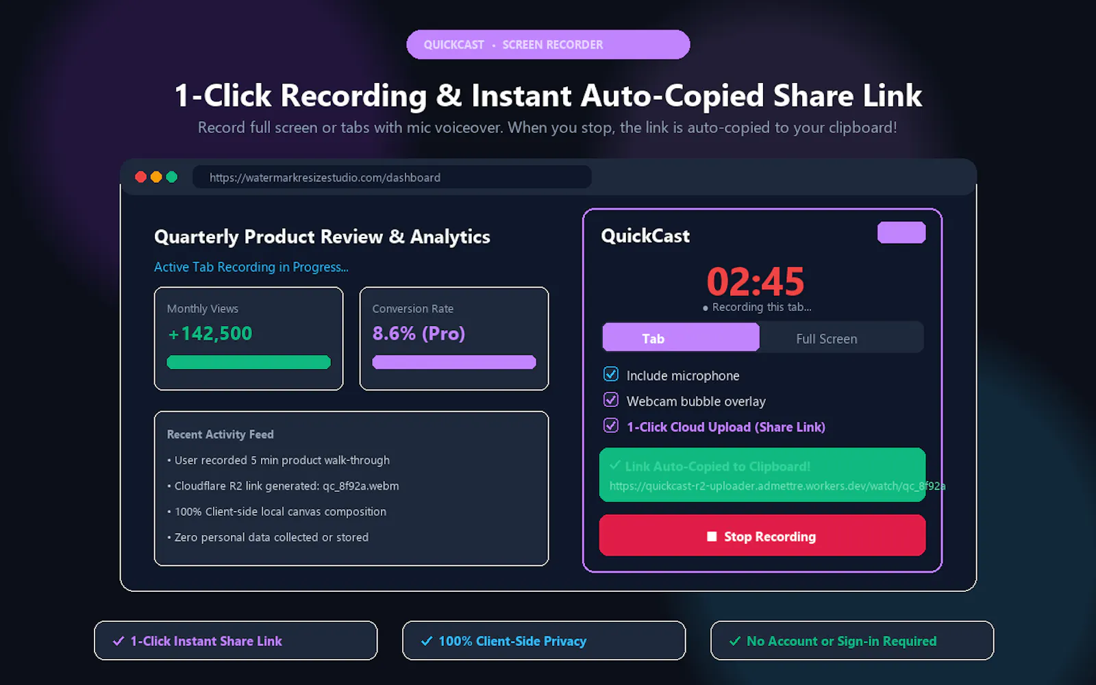 Quickcast screenshot 3